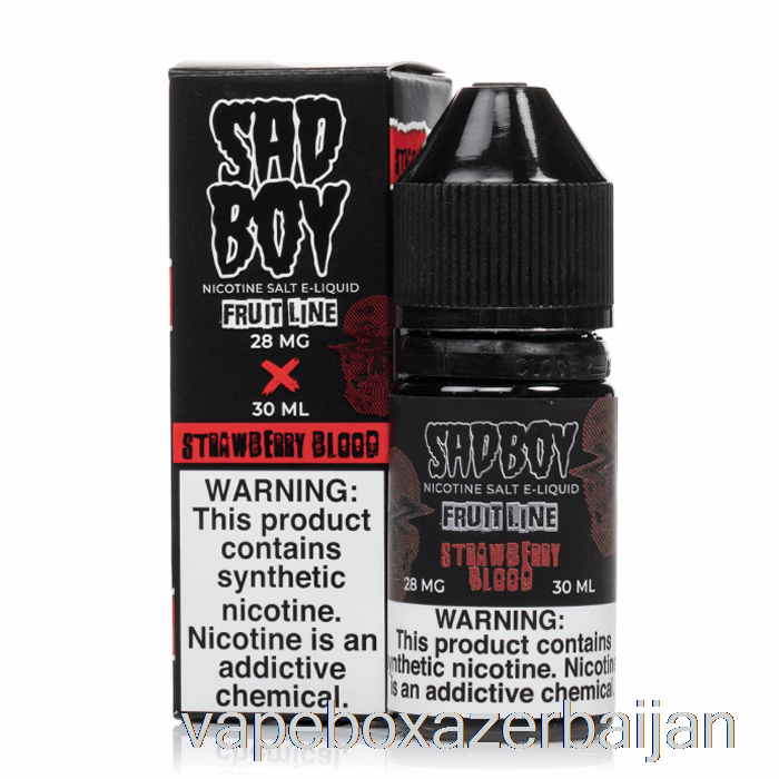 Vape Box Azerbaijan Strawberry Blood - Sadboy Salts - 30mL 48mg